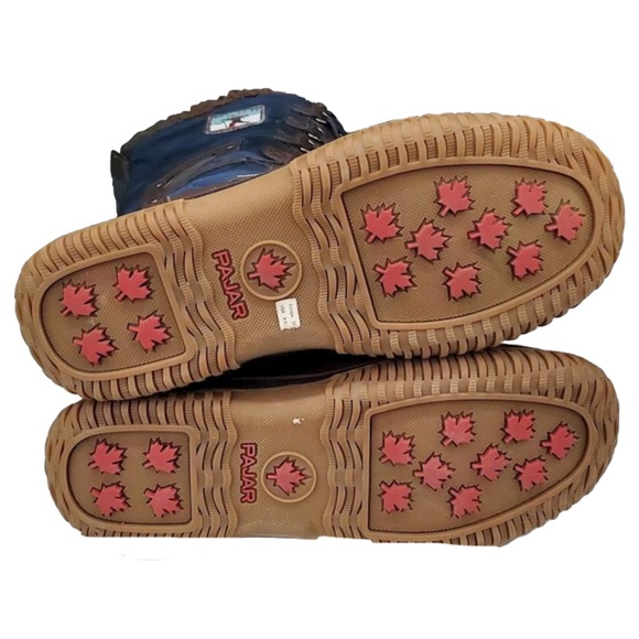 Pajar Canada Navy/Cognac Tall Grip Zip Boots, Size 8/8.5 - Picture 7 of 15